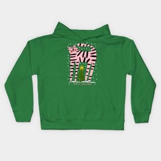 CHRISTMAS CAT Kids Hoodie